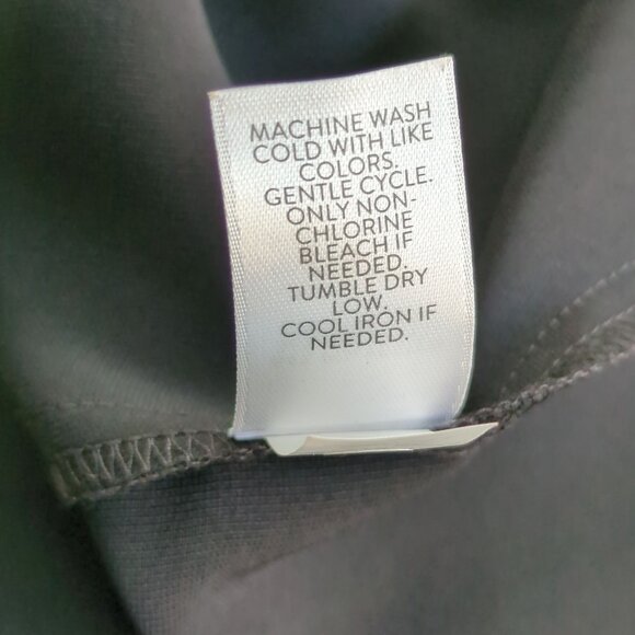 J. Jill Wearever Collection Black Shirt Dress M Button Front Ruffle Tiered Back - Picture 9 of 16